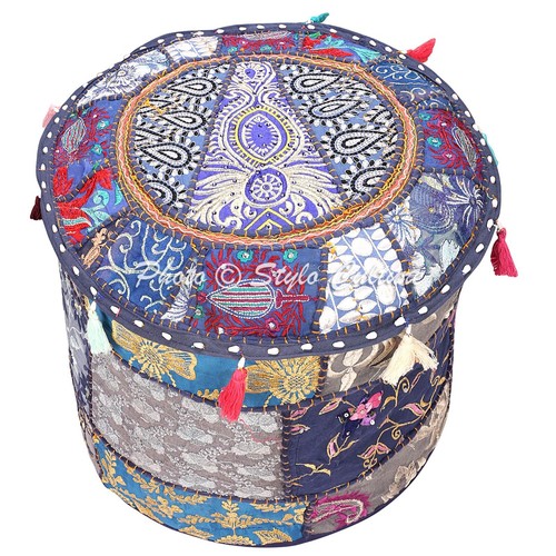 Pouf ottomano patchwork