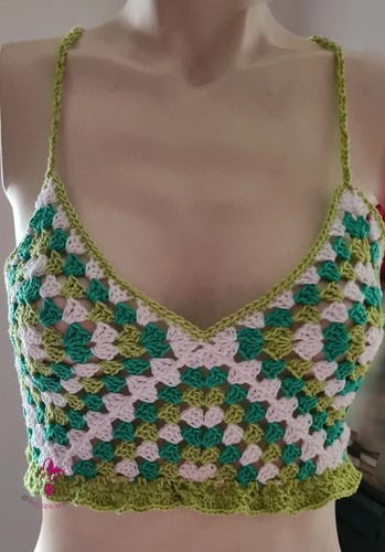 Top granny square - top, uncinetto