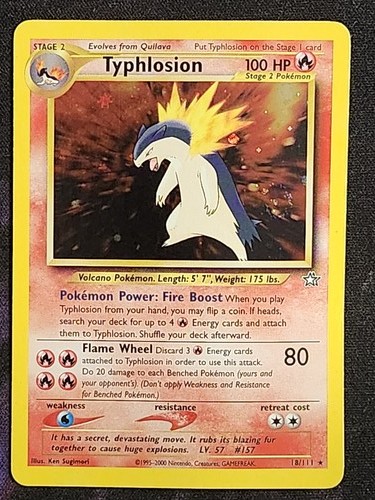 Pokemon typhlosion 111 neo - typhlosion, 18/111