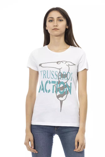 Trussardi action white - trussardi, cotton