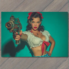 CARTOLINA Retro Pinup Donna