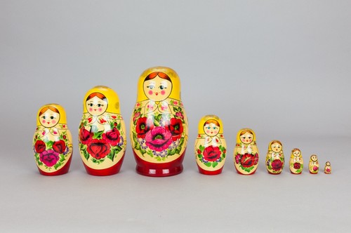 Matrioska legno nesting doll - legno,