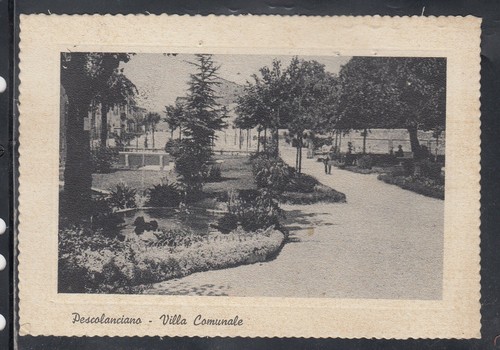Cartolina pescolanciano villa - pescolanciano,