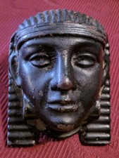 Antico battente in ghisa testa