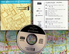 ORGANS of CAMBRIDGE – CD m. JAMES MARTIN / DAVID GOODE ( ST JOHN’S / KING’S COLL
