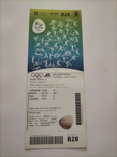 Biglietto olimpiadi 08 - biglietto, 15.08