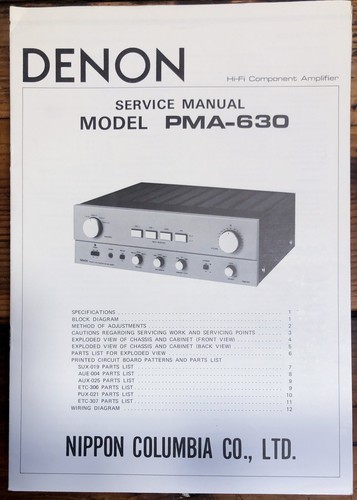 Denon pma 630 - denon, pma-630