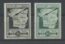 SAN MARINO 1942 NON EMESSA 2V