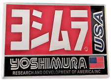 ADESIVO YOSHIMURA STICKER ALLUMINIO 3D ALTE TEMPERATURE SCARICO EXHAUST RETTAN