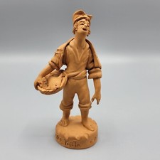 Vintage Terracotta Fisherman