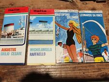 4 Depliant Navi Augustus Giulio Cesare Michelangelo Raffaello anni '60