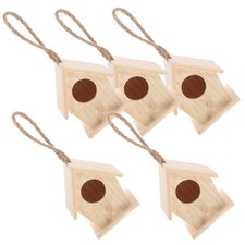 5pz Mini Casetta in Legno per