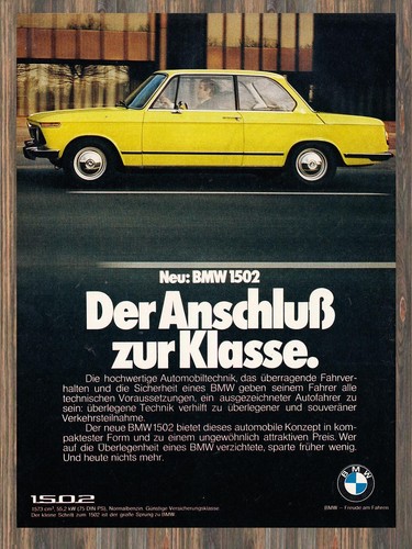 Bmw 1502 pubblicità - bmw,