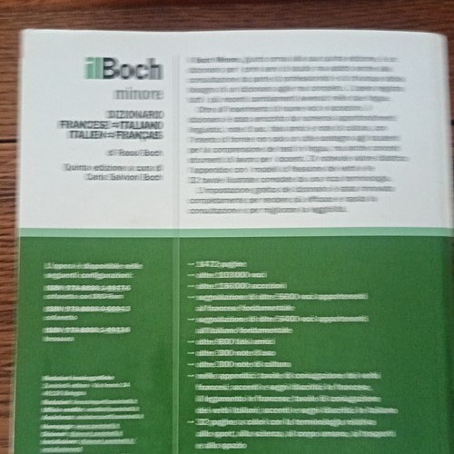 Boch minore dizionario - il,