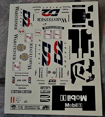 Decal bbr porsche - 1/43,