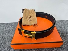 Cintura HERMES Constance nera