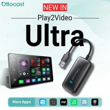 OTTOCAST Play2Video Ultra AI Box APP HUB YouTube Wireless CarPlay Android Auto