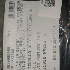 Barbecue laterale. Paraurti anteriore destro SMART FORTWO EV (A/C451) Electric Drive