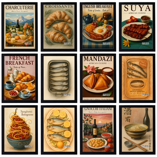 Poster vintage food - vintage,