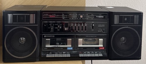 Sanyo c35 vintage boombox - vintage,