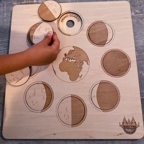 Fasi lunari puzzle educativo - fasi,