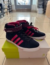 Sneakers alte Adidas Neo Daily Twist Mid Camoscio blu e rosa 36 SUPER SCONTO