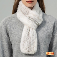 Sciarpa collo pelliccia visone