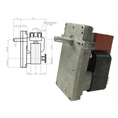 Motoriduttore stufa pellet - motoriduttore, a