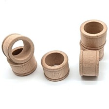 6 portatovaglioli in legno di