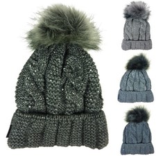 Maglia Berretto Treccia Motivo