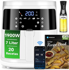 White Cube - Friggitrice Ad Aria 7L 1900W Smart Senza Olio, Controllo App E Wifi