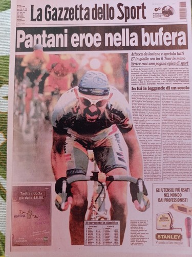 Cartolina marco pantani - cartolina, maglia
