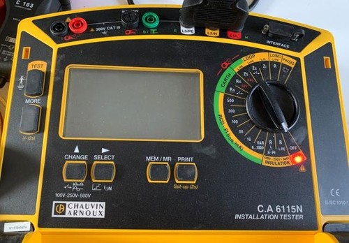 Chauvin arnoux 6115n tester - chauvin, ca