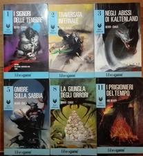 Lotto 6 Librogame LUPO SOLITARIO n° 1 2 3 5 8 11 Joe Dever Libro Game fantasy