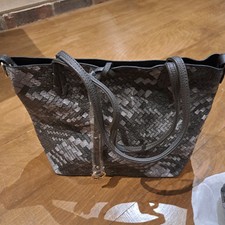 Borsa tote grigia nuova con