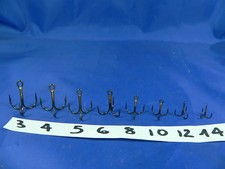 10 Ancorette gambo medio/corto curva larga rapala pesca spinning vivo mort maniè