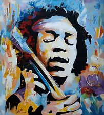 JIMI HENDRIX   pop art figlio dei fiori opera del M°p.COLLE