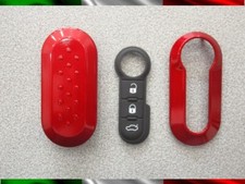 Cover Guscio Chiave + Tasti Per Fiat 500 Punto Panda 500l rosso Lancia Delta