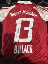 Maglia Michael Ballack firmata autografata FC Bayern Monaco Beckett