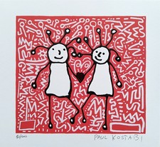 Paul kostabi serigrafia - paul,