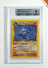 Pokemon BGS 9 Dark Machamp #10 1st Edition Holo Team Rocket 2000 Italiano