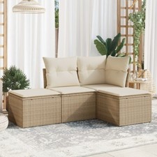 4-tlg. Garten-Sofagarnitur mit