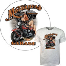 T-shirt moto classica biker