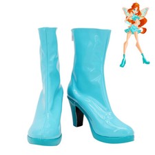 Winx Club Bloom Scarpe Cosplay Stivali Donna