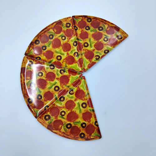 Set piatti forma di - 4, pizza