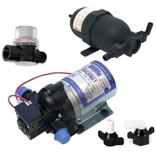 KIT Pompa Shurflo 12V Acqua Camper 30PSI + Filtro + Vaso Espansione Fiamma