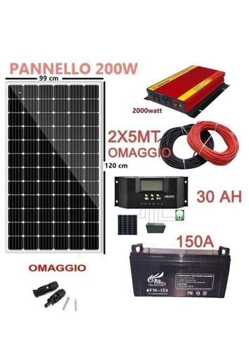 Kit fotovoltaico pwm - kit,