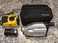 Panasonic PV-L452D Palmcorder & Sealife fotocamera digitale con custodie non testata