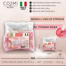 Cera Brasiliana Pastiglie Perline per Ceretta Depilazione TITANIO Senza Strisce
