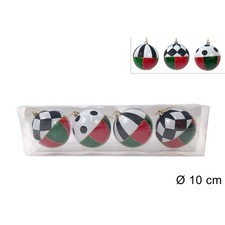 PALLINE DI NATALE 10CM 4 PZ